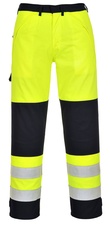 Kalhoty BIZFLAME DROMORE Hi-Vis Multi Norm pas, žluto/modré