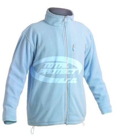 Bunda fleece KARELA, světle modrá