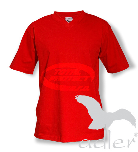 Triko V-neck 160g, červené