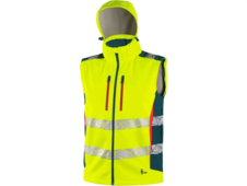 Bunda BEDFORD SOFT softshell žluto-petrolová