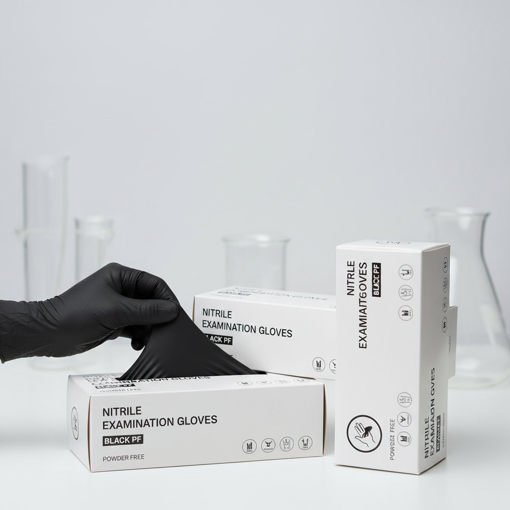 Rukavice RNITRILE BLACK