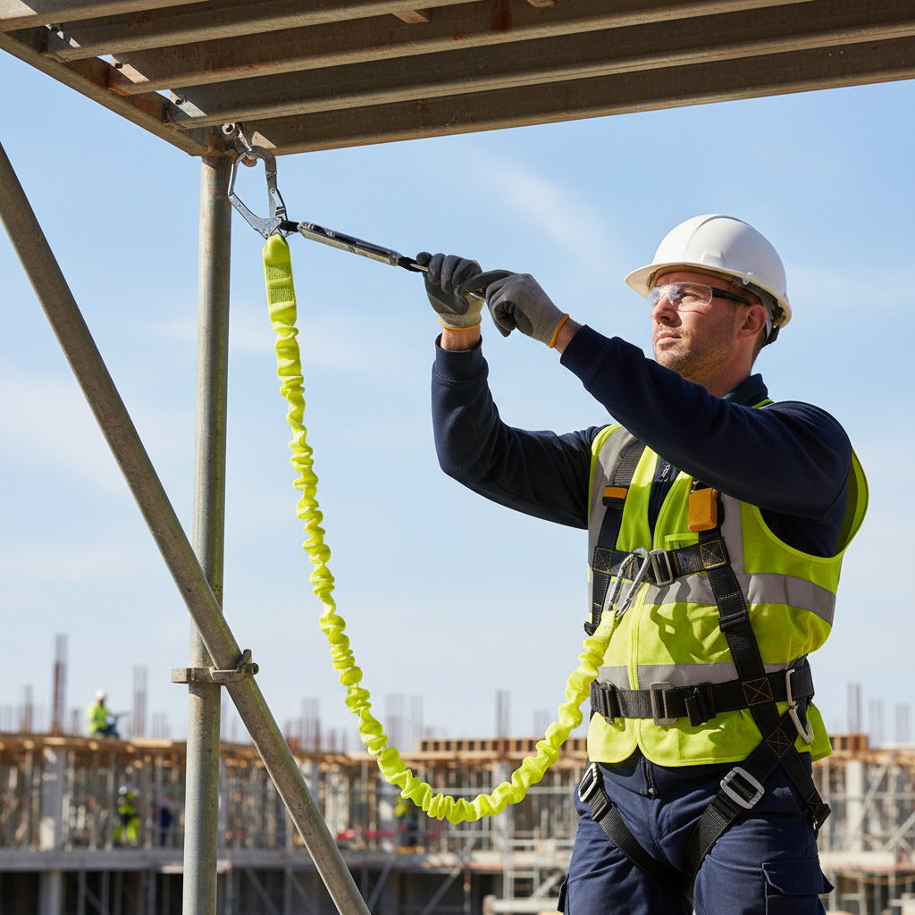 Elastické lano s tlumičem pádu