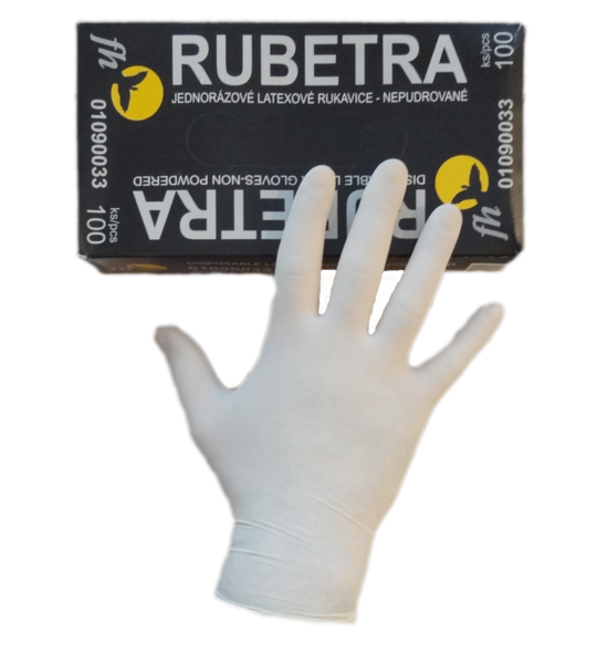 Pracovní rukavice RUBETRA, nepudrované