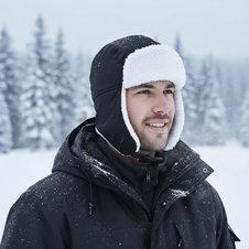 Čepice  traperská s podšívkou  sherpa