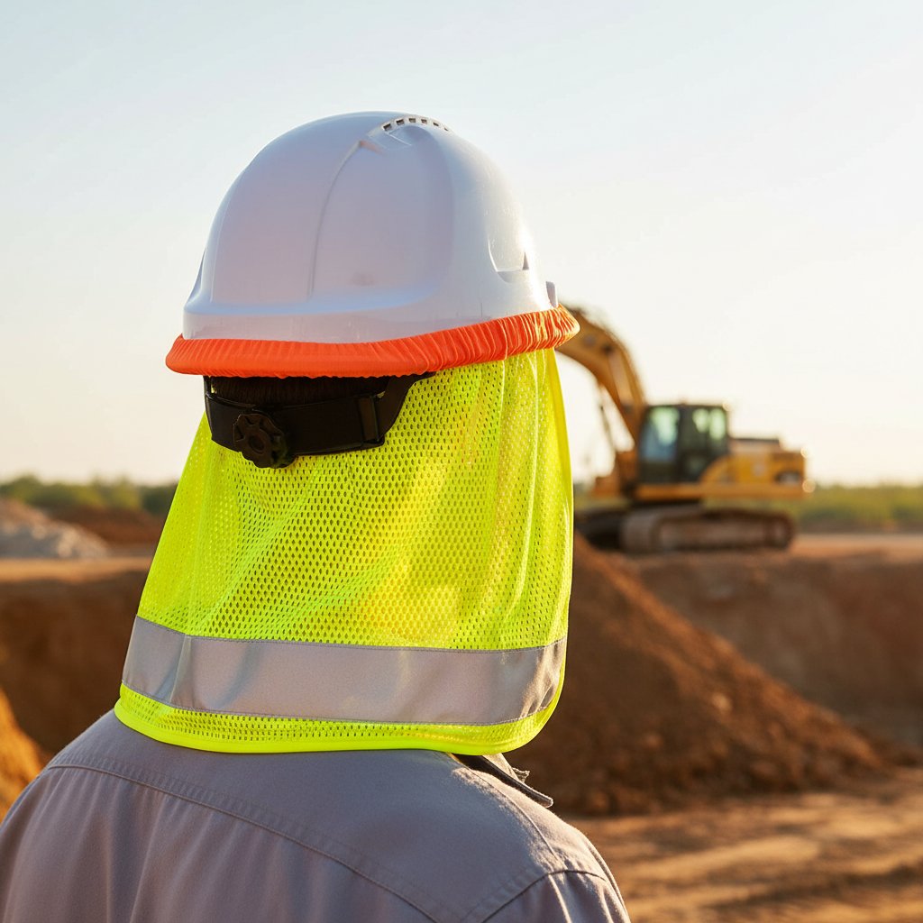 Nákrčník Hi-Vis chladicí na přilbu