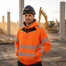 Mikina DX4 PORI Hi-Vis s  kapucí