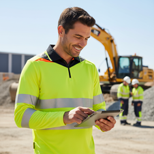 Polokošile DX4 PORI  Hi-Vis dl. rukáv