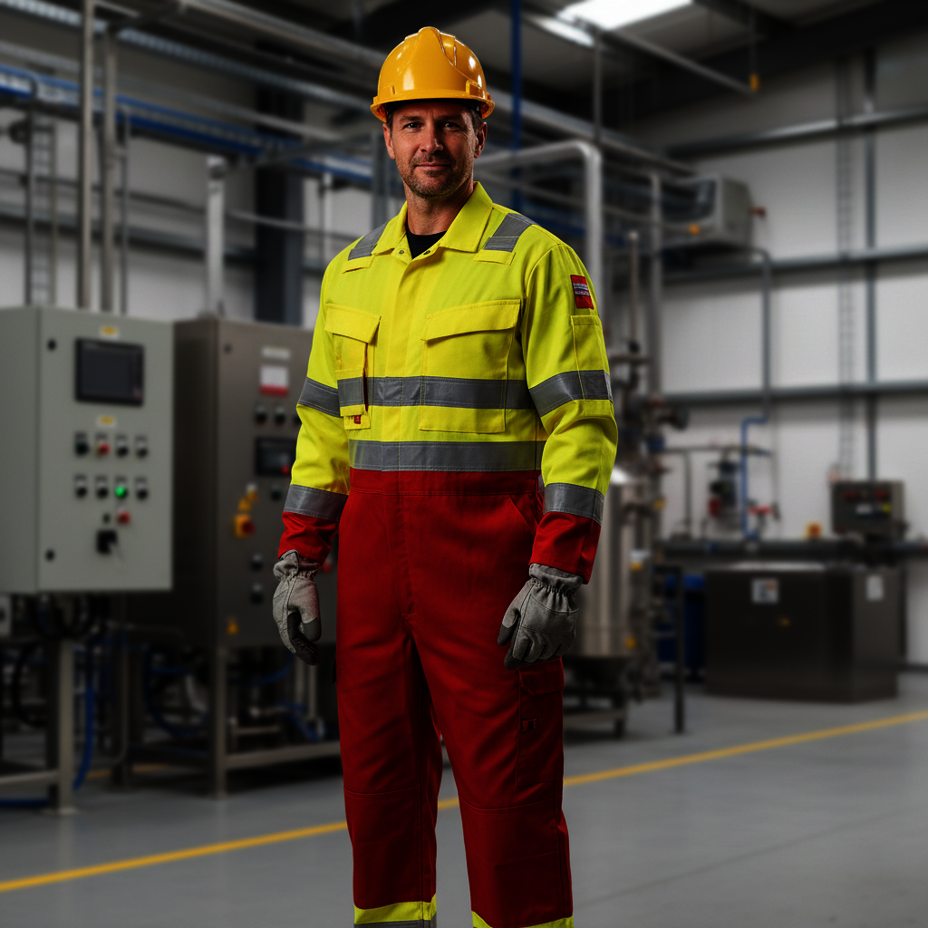 Kombinéza BIZFLAME Hi-Vis ANTISTATIC FR