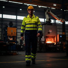 Kombinéza BIZFLAME Hi-Vis ANTISTATIC