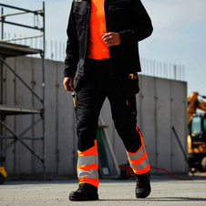 Kalhoty PW3 MODAFLAME Hi-Vis FR s kaps