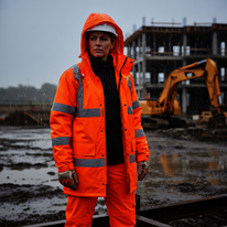 Bunda DIREK Hi-Vis do deště