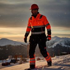 Kalhoty DX4 Hi-Vis WINTER tř.1