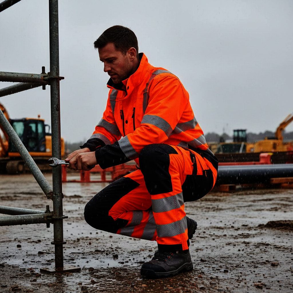 Kalhoty DX4 Hi-Vis do  deště