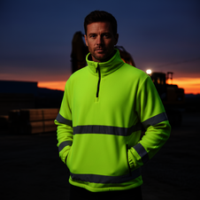 Bunda FLEECE 1 2 ZIP  Hi-Vis