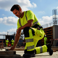 Kalhoty EV4 STRETCH  Hi-Vis