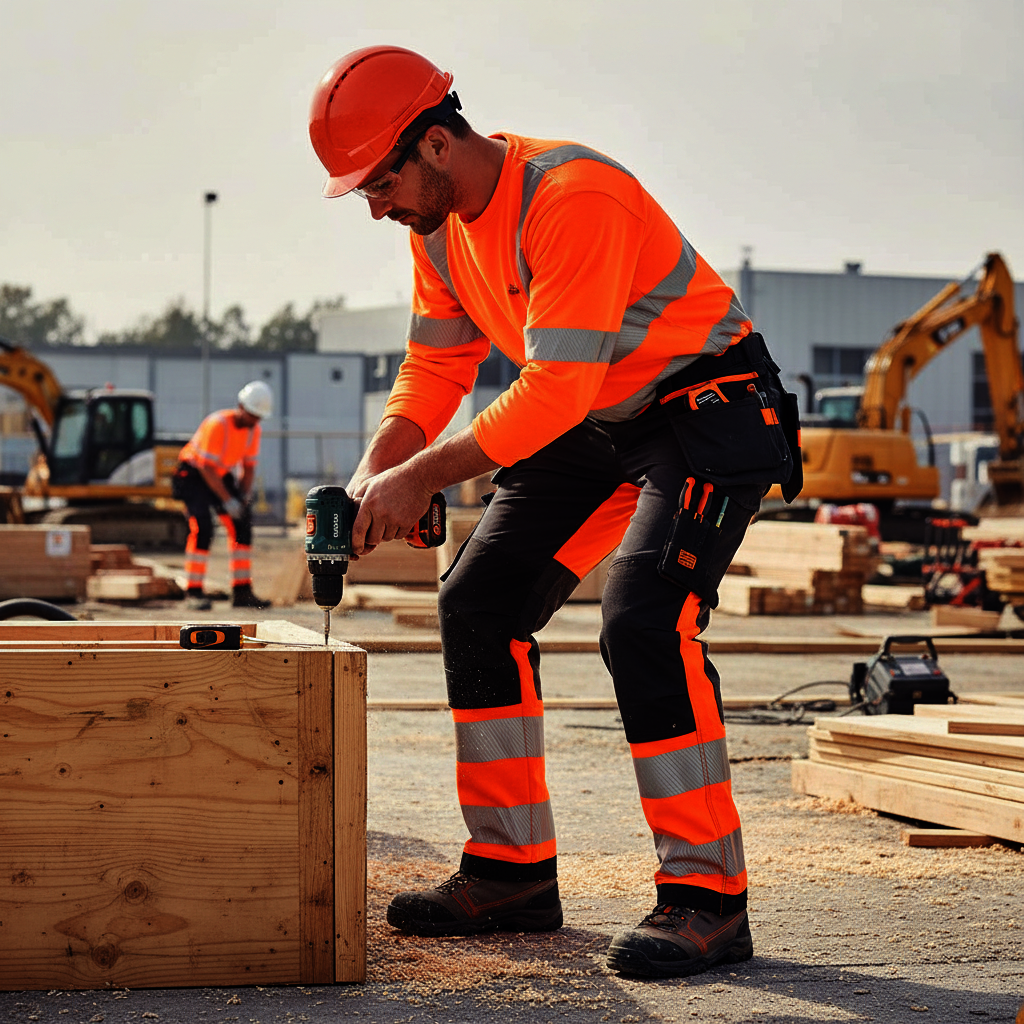 Kalhoty EV4 STRETCH HOLSTER Hi-Vis