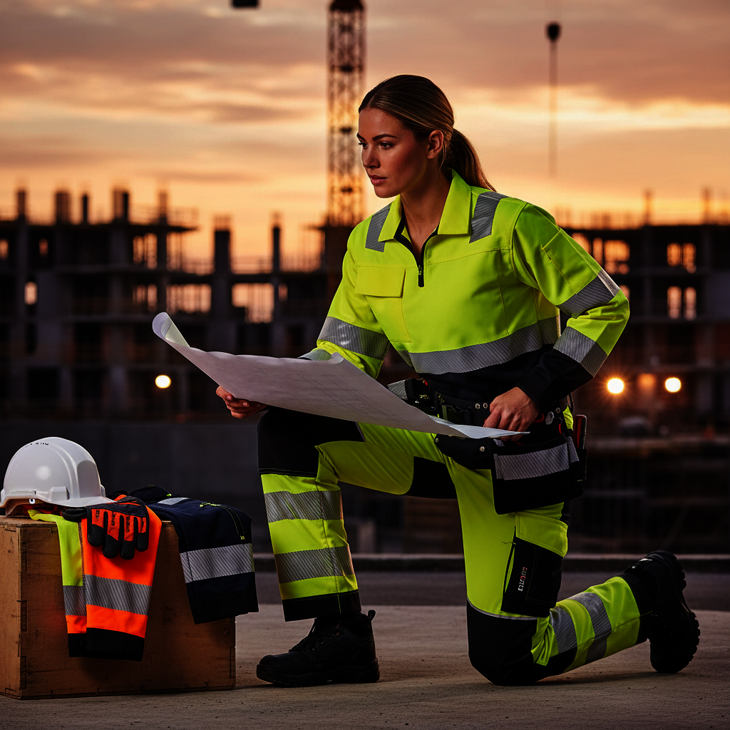 Kalhoty PW3 STRETCH Hi-Vis LADY