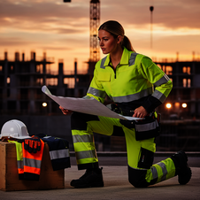 Kalhoty PW3 STRETCH Hi-Vis LADY