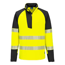 Mikina PW3 Hi-Vis 1 4 zip