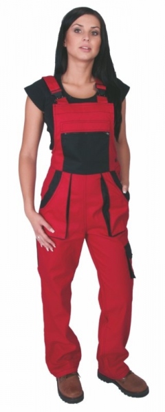 Dámské montérkové kalhoty LUX Sabina, červené