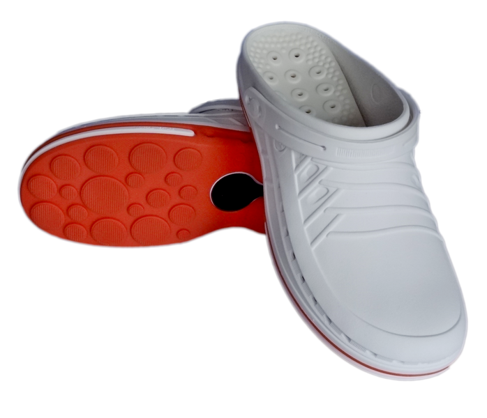 Sandále WOCK clog 01, bílo-oranžové