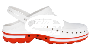 Sandále WOCK clog 01, bílo-oranžové