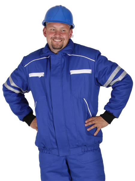 Zimní blůza RADOVAN, středně modrá/bílá