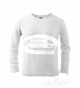 Triko dětské Long Sleeve 160, bílé