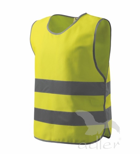 Bezpečnostní vesta KIDS SAFETY VEST, reflexní žlutá 
