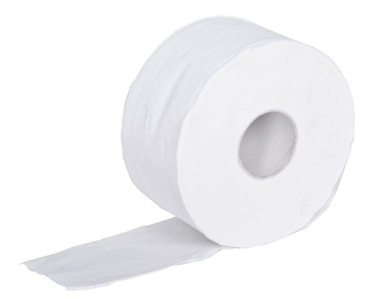Toaletní papír JUMBO bílý, 190 mm - 2 vrstvý/6 ks