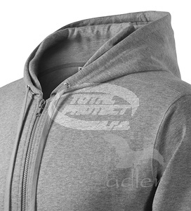 Mikina TRENDY ZIPPER pánská, tmavě šedý melír