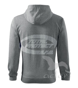Mikina TRENDY ZIPPER pánská, tmavě šedý melír