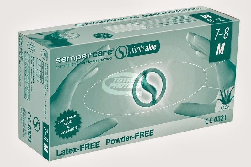 Pracovní rukavice SEMPERCARE NITRIL ALOE - 200ks