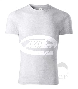 Triko reklamní PAINT, světle šedý melír