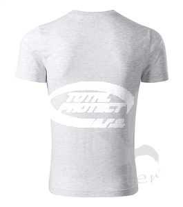 Triko reklamní PAINT, světle šedý melír
